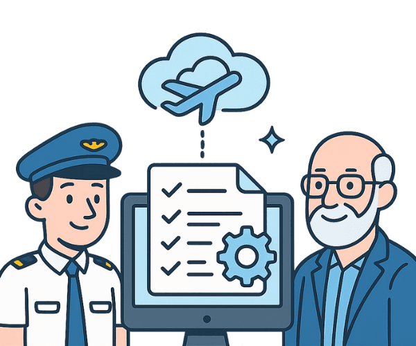 Pilot and DPE during checkride